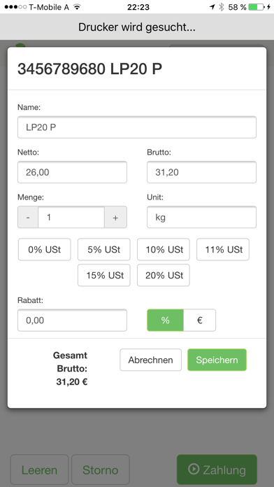 Screenshot #2 pour everbill Registrierkassa