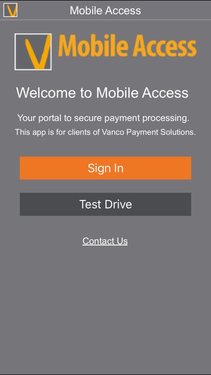Vanco Payments Mobile Access