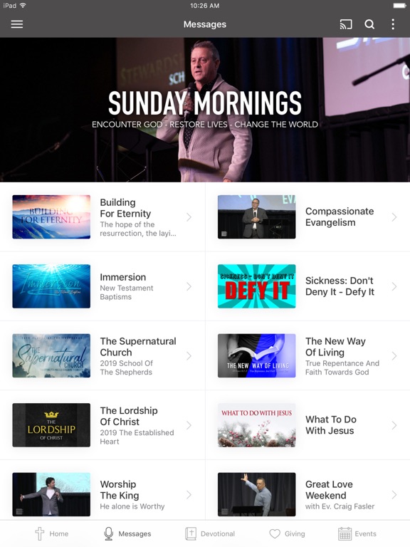 Faith Church Int iPad screenshot 2 - Lifestyle app