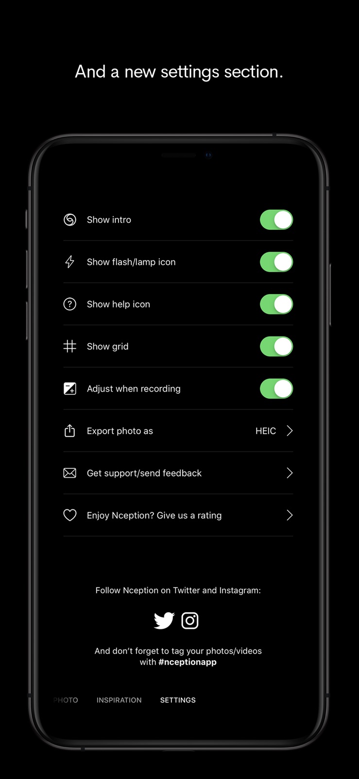 Nception - Video FX & LUTs iphone screenshot 2
