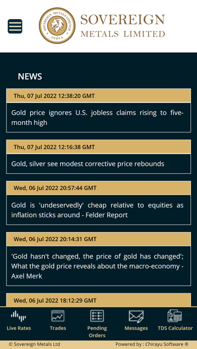 Sovereign Metals Limited Screenshot