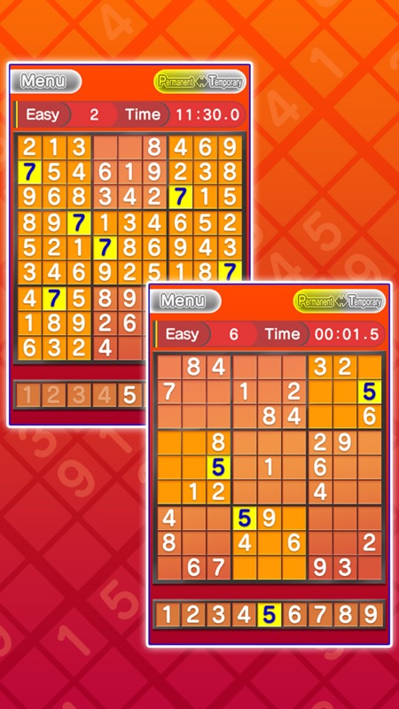Basic NumberPlace Red screenshot 2