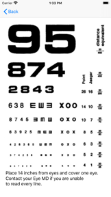Telehealth Eye Test screenshot