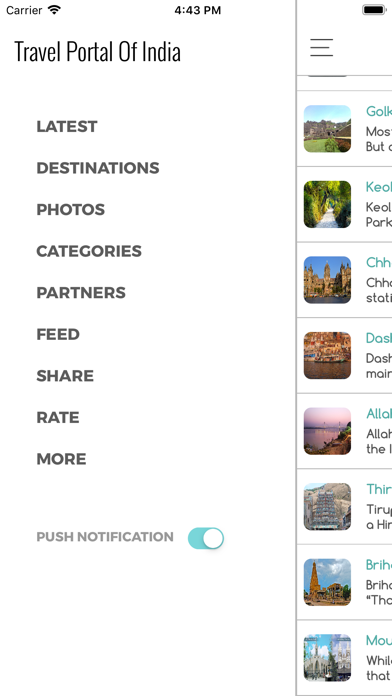 Travel Portal Of India Screenshot