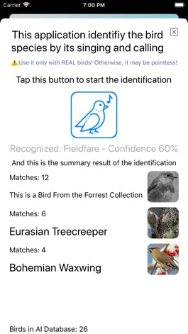 Game screenshot Bird Song/Photo Identification apk