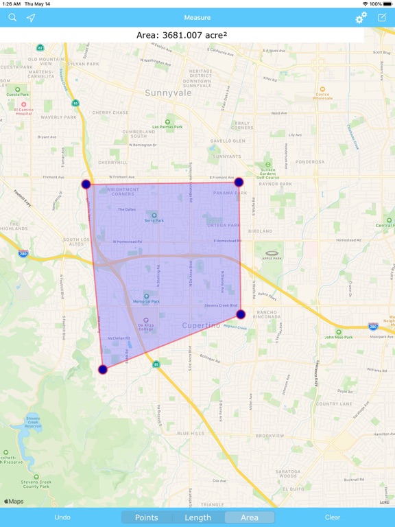 Screenshot #4 pour Map Measure - Draw Area & Line