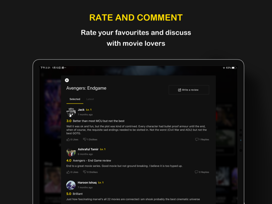 Hong Kong Movie 香港電影 iPad screenshot 2 - Lifestyle app