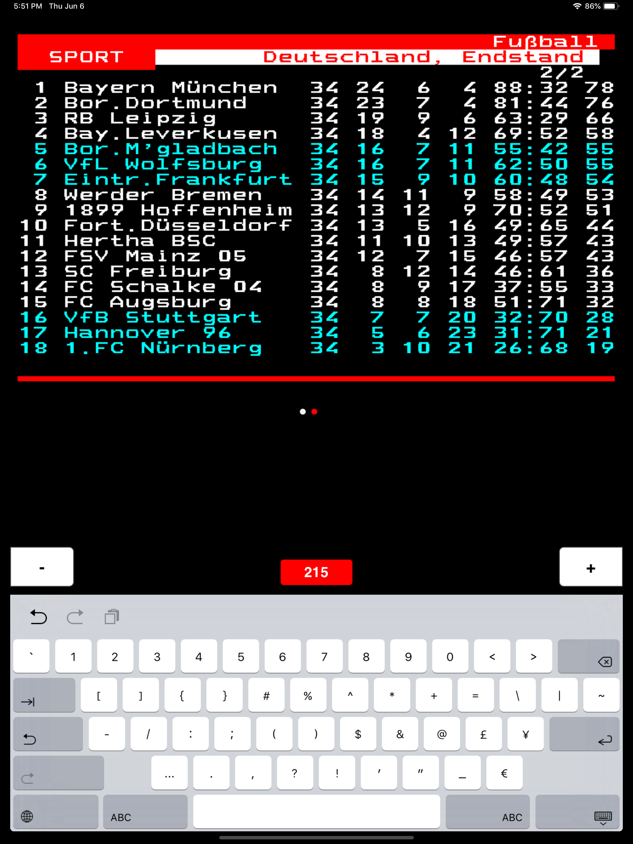 TeleGexx - ORF Teletext screenshot 5