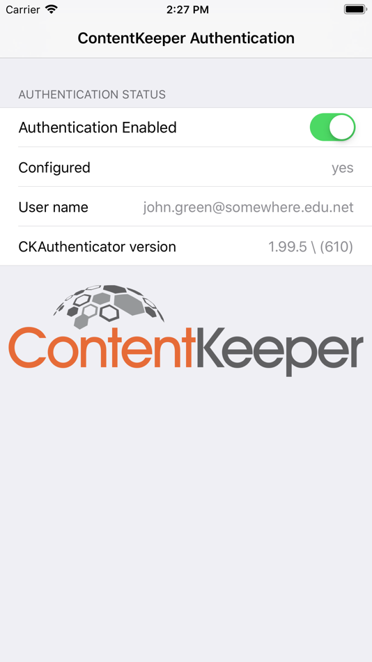 CK-Auth (iOS) By: ContentKeeper Technologies CK-Auth (iOS) By: ContentKeeper Technologies
