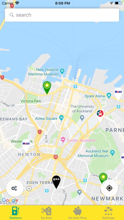 Kiwi fuelcards Station locator