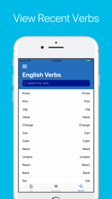 English Verb Conjugator screenshot