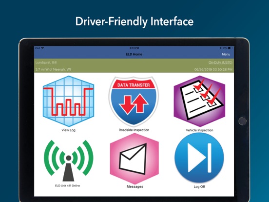 ENCOMPASS® ELD iPad screenshot 1 - Business app