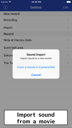 DubDub recorder screenshot 2