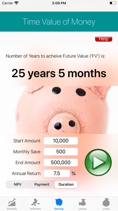 FinCal Screenshot
