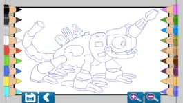 Game screenshot Dino Robot Coloring Book apk