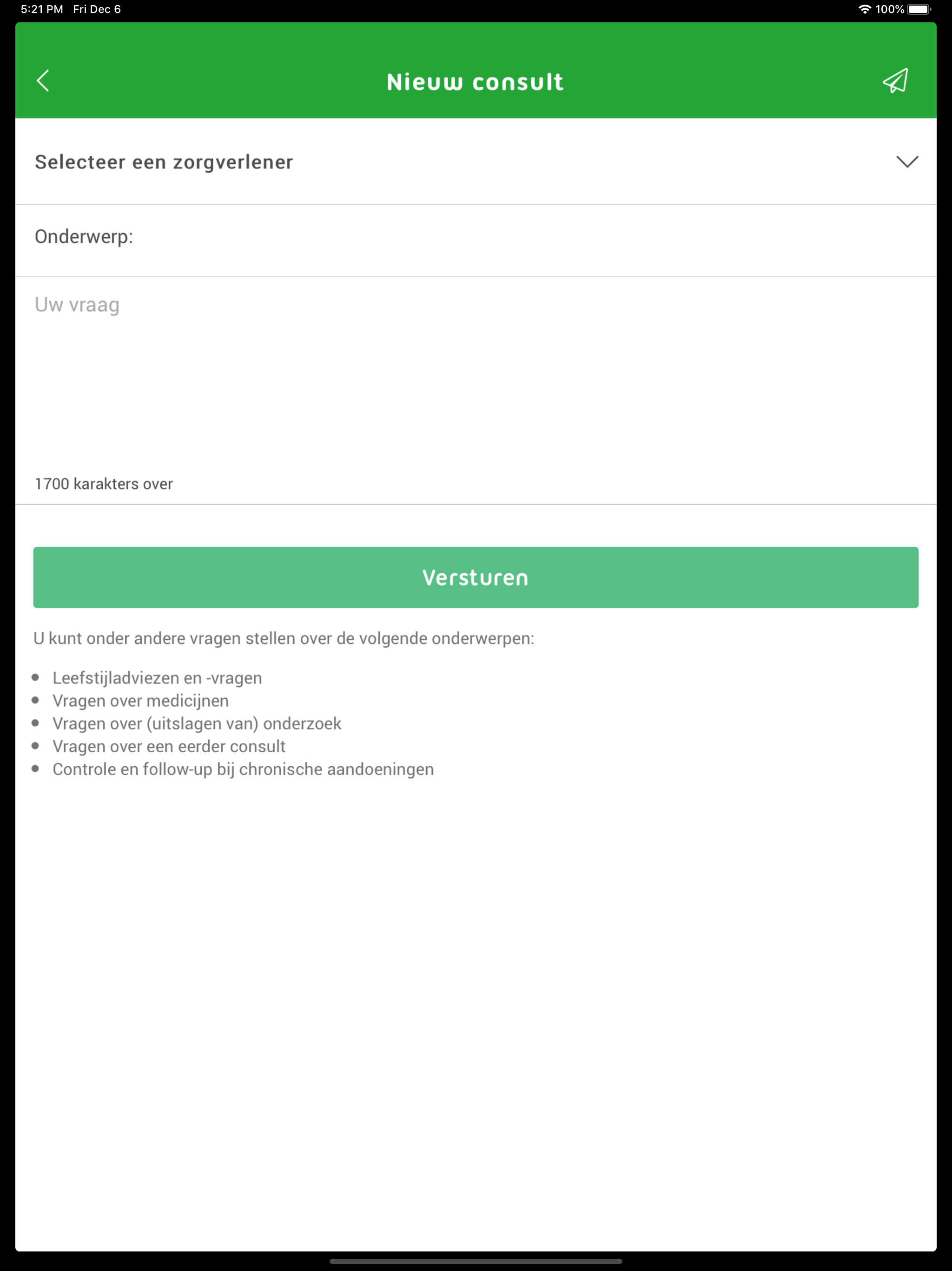 HRA | Uw Zorg online