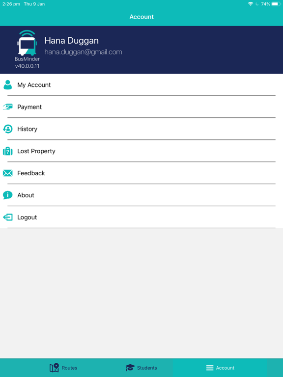 BusMinder Parent iPad screenshot 5 - Travel app