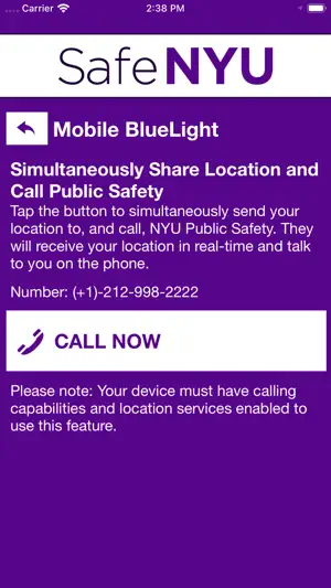 Safe NYU screenshot 3