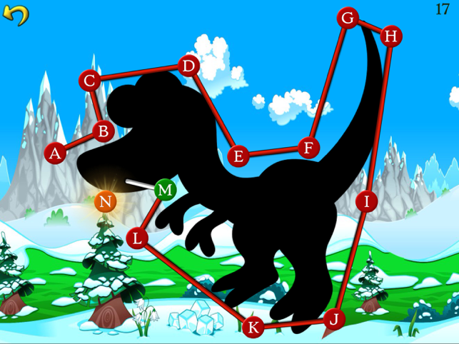 ‎Dino Dot Connect dots for kids Screenshot