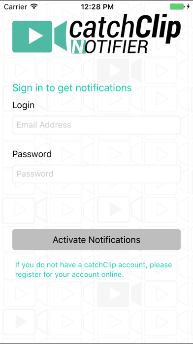 Screenshot #1 pour catchClip Notifier