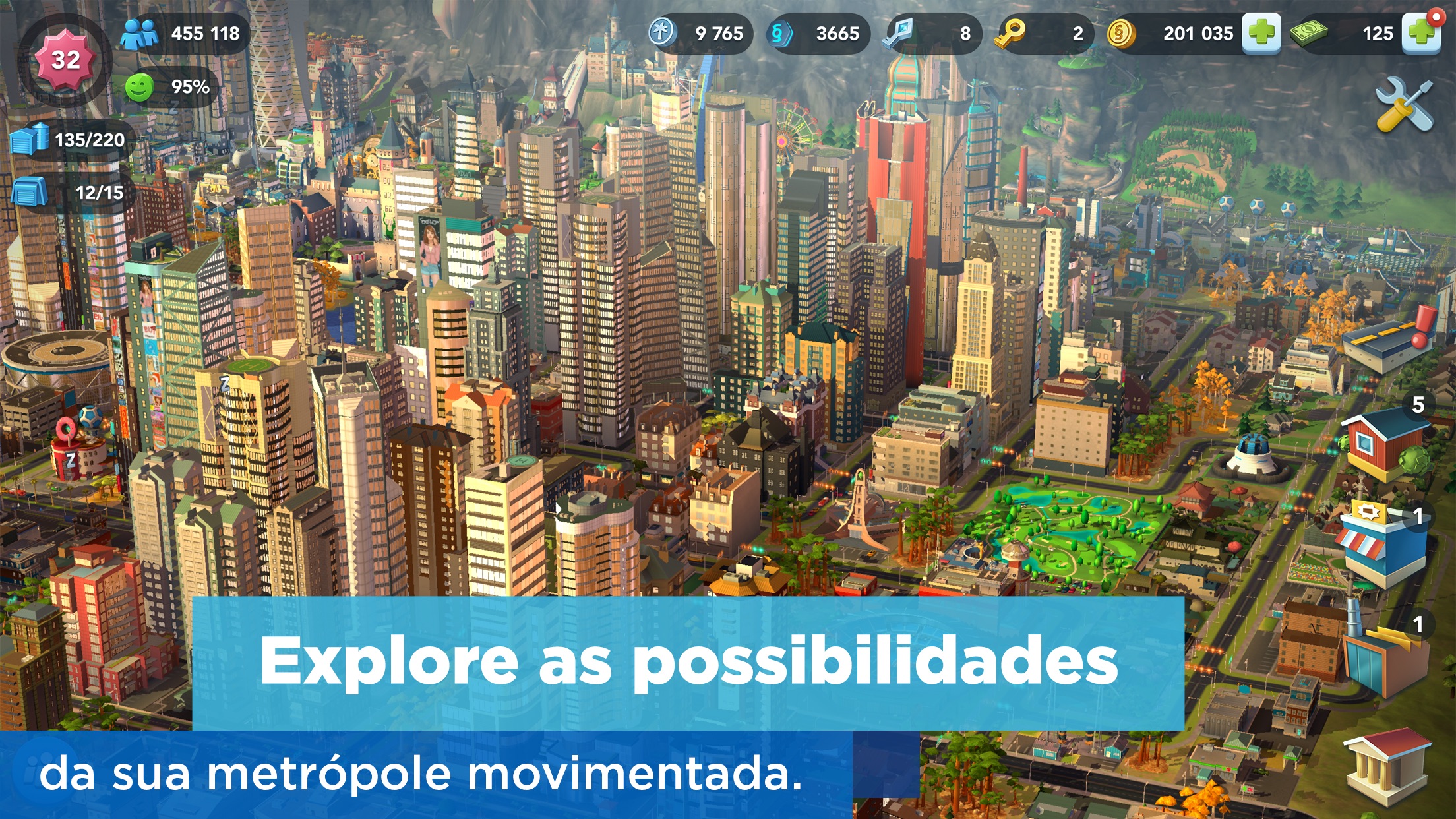 Screenshot do app SimCity BuildIt