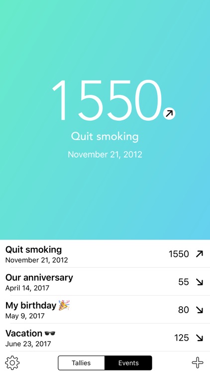 Teal - Tallies + Countdowns