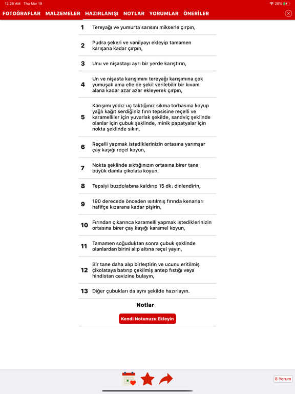 Tarif Küpü - Yemek Tarifleri iPad screenshot 6 - Food & Drink app