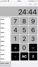FLIGHT-TIME CALCULATOR screenshot