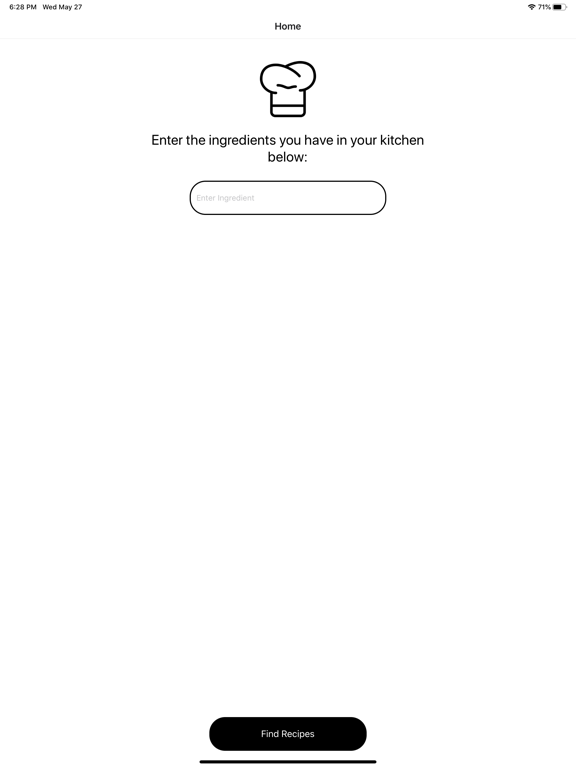 TheLazyChef iPad screenshot 1 - Food & Drink app