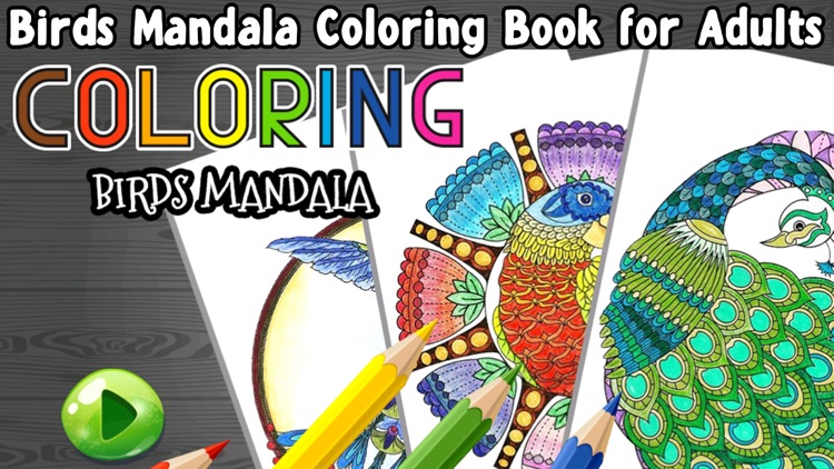 Birds Mandala Coloring - Relax