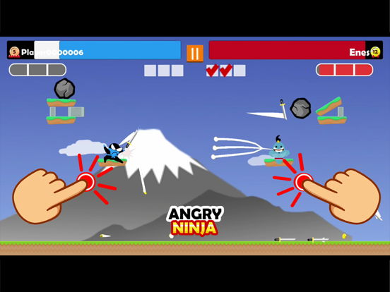 Jumping Ninja Party 2 Player iPad screenshot 4 - Games app