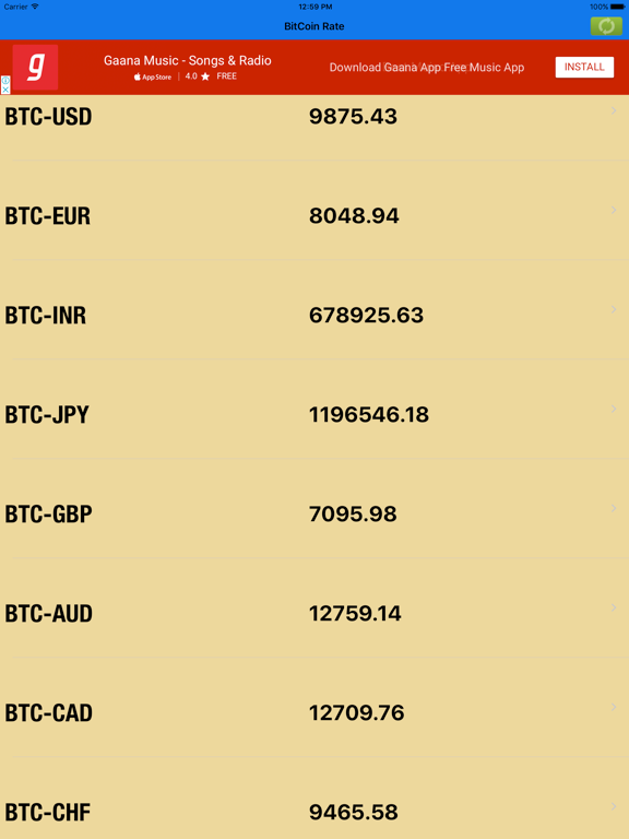 Screenshot #5 pour BitCoin Live Rate