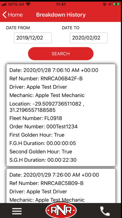 App screenshot