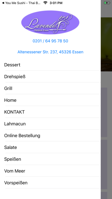 Screenshot #1 pour Lavendel Restaurant in Essen