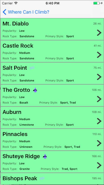 Where to Climb