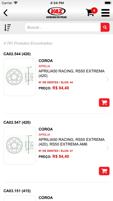 EBFVAZ - Catálogo Screenshot