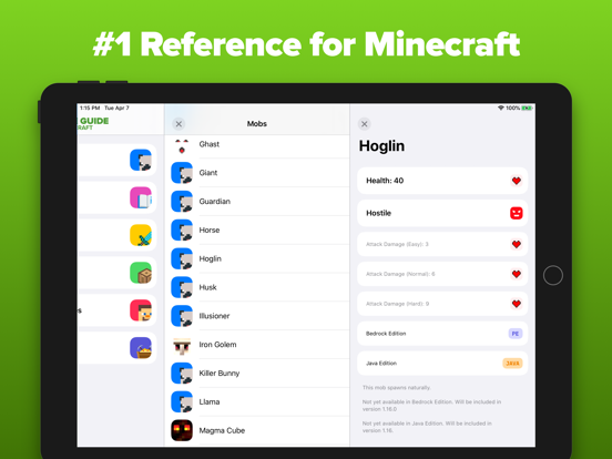 Ultimate Guide for Minecraft iPad app afbeelding 1