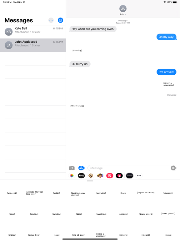 Screenshot #4 pour Stage Directions Stickers