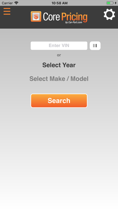 Core Pricing by Car-Part.com Screenshot