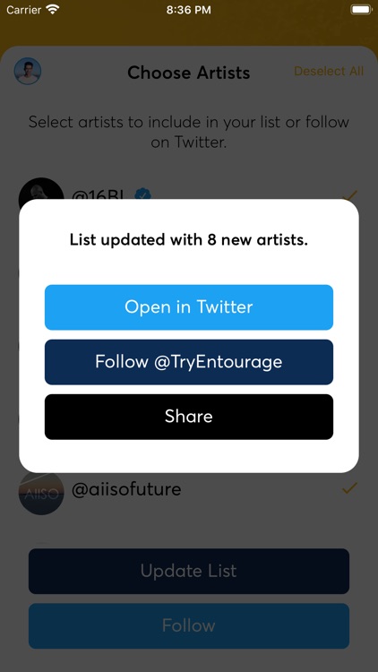 Entourage - Follow Artists screenshot-6