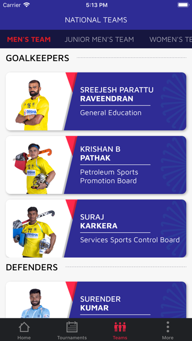 Hockey India Official App Screenshot