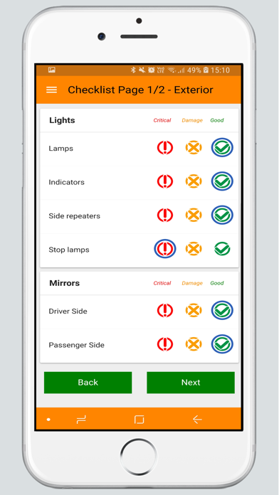 Screenshot #2 pour Motrak Checklist