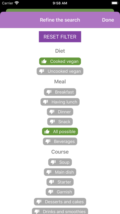 Screenshot #3 pour Vegan Recipes | Diet-Health
