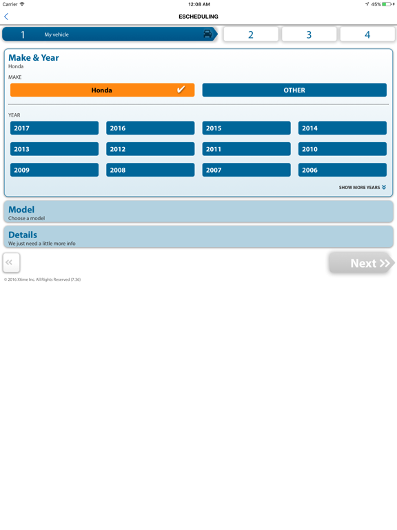 Boardwalk Honda iPad screenshot 5 - Shopping app