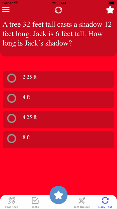 8th Grade STAAR Math Test 2019 screenshot 3