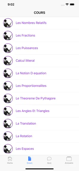 Game screenshot Maths 4ème apk