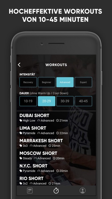 Gettoworkout Fitness App Screenshot