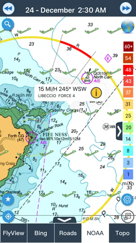 Wind forecast for Windgurus