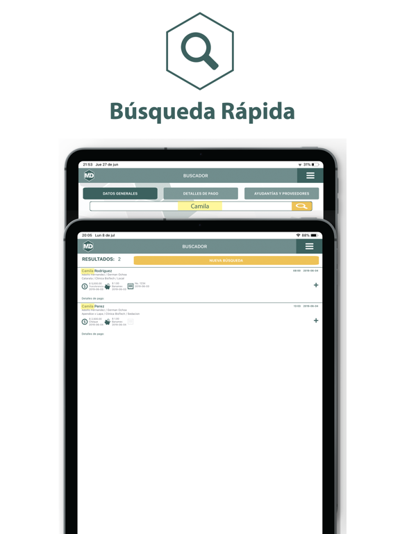 Pagos MD iPad screenshot 3 - Medical app