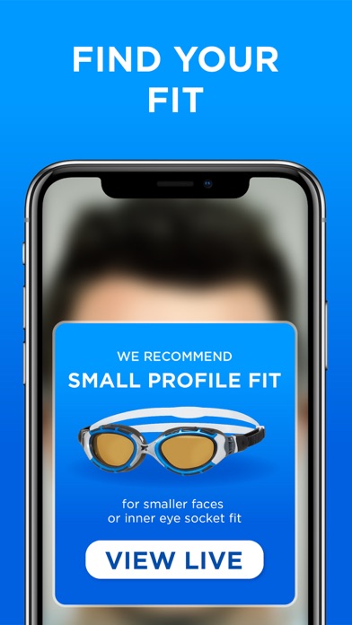 Screenshot 1 of Zoggs Goggle Fit App